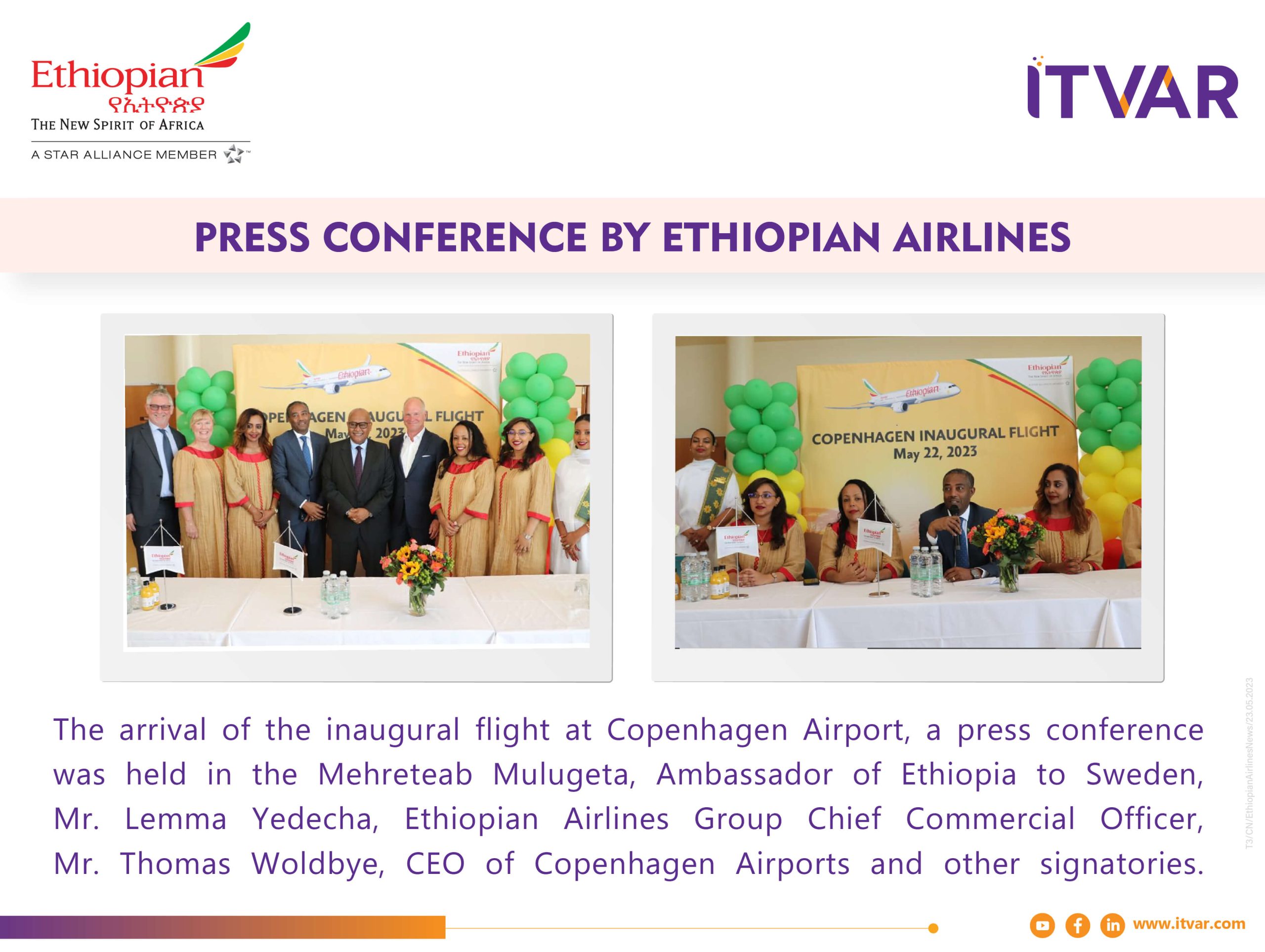 Press Conference By Ethiopian Airlines