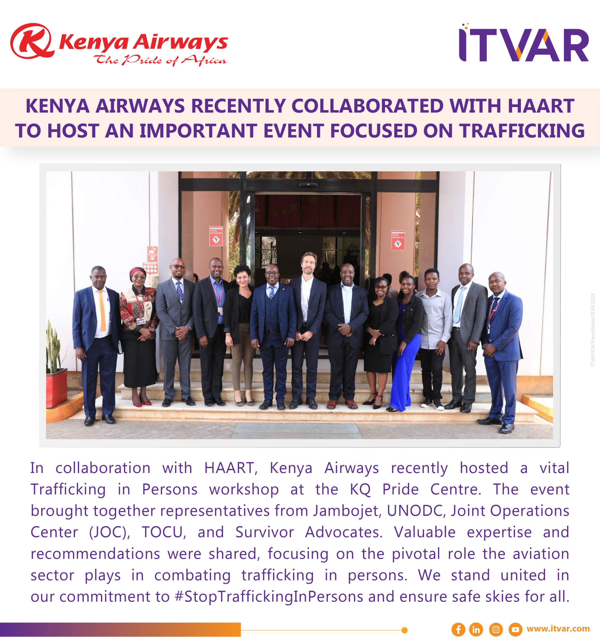 Kenya Airways Recently Collaborated With Haart To Host An Important Event Focused On Trafficking